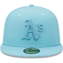 Men's Oakland Athletics New Era Light Blue Color Pack 59FIFTY Fitted Hat -BigLeagueCaps Store mens new era light blue oakland athletics color pack 59fifty fitted hat ss5 p 4673332pv 2u j4g4npsvptcsvtakmb7fv 2lmha3gndkh0g3subaji