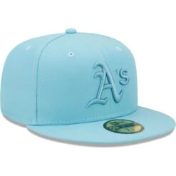 Men's Oakland Athletics New Era Light Blue Color Pack 59FIFTY Fitted Hat -BigLeagueCaps Store mens new era light blue oakland athletics color pack 59fifty fitted hat ss5 p 4673332pv 3u j4g4npsvptcsvtakmb7fv pdo2sk2kj3qjwma0nt2q