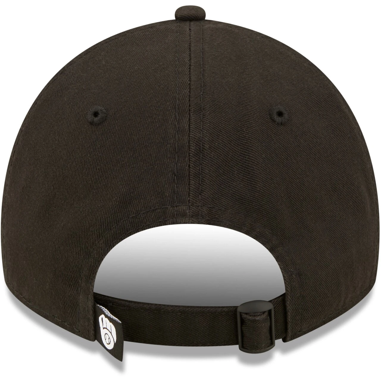 Men's Milwaukee Brewers New Era Black On Black Core Classic 2.0 9TWENTY Adjustable Hat 6 Men's Milwaukee Brewers New Era Black On Black Core Classic 2.0 9TWENTY Adjustable Hat - Image 4