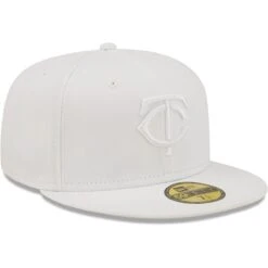 Men's Minnesota Twins New Era White On White 59FIFTY Fitted Hat 8 Men's Minnesota Twins New Era White On White 59FIFTY Fitted Hat -BigLeagueCaps Store mens new era minnesota twins white on white 59fifty fitted hat pi4731000 altimages ff 4731060 2746c8e0e0c3e1fd3e90alt3 full