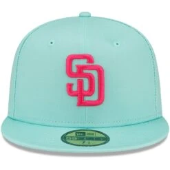 Men's San Diego Padres New Era Mint 2022 City Connect 59FIFTY Fitted Hat -BigLeagueCaps Store mens new era mint san diego padres 2022 city connect 59fifty fitted hat pi4464000 altimages ff 4464365 ac472b80ccac91e3b304alt2 full