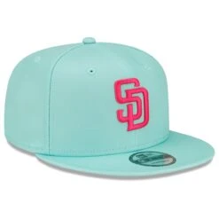 Men's San Diego Padres New Era Mint 2022 City Connect 9FIFTY Snapback Adjustable Hat -BigLeagueCaps Store mens new era mint san diego padres 2022 city connect 9fifty snapback adjustable hat pi4464000 altimages ff 4464387 69072597ad2372f9fb09alt3 full