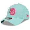 Men's San Diego Padres New Era Mint 2022 City Connect 9TWENTY Adjustable Hat -BigLeagueCaps Store mens new era mint san diego padres 2022 city connect 9twenty adjustable hat pi4464000 altimages ff 4464396 90c55264beeab8f281c3alt1 full