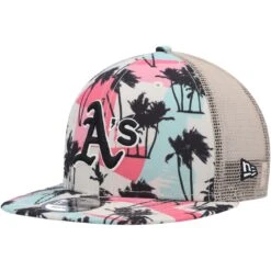 Men's Oakland Athletics New Era Natural Retro Beachin' Trucker 9FIFTY Snapback Hat -BigLeagueCaps Store mens new era natural oakland athletics retro beachin trucker 9fifty snapback hat ss5 p 200003655pv 3u lbuovbfnt4ygrlco2e5jv jme0cml7mihizy6uuovq