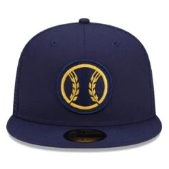 Men's Milwaukee Brewers New Era Navy 2023 Batting Practice 59FIFTY Fitted Hat -BigLeagueCaps Store mens new era navy milwaukee brewers 2023 batting practice 59fifty fitted hat pi4418000 altimages ff 4418461 557c6eb44e2d33387310alt2 full