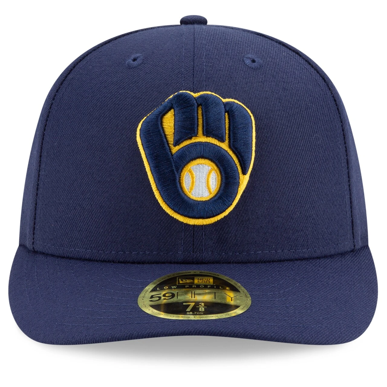 Men's Milwaukee Brewers New Era Navy Authentic Collection On-Field Low Profile 59FIFTY Fitted Hat 4 Men's Milwaukee Brewers New Era Navy Authentic Collection On-Field Low Profile 59FIFTY Fitted Hat - Image 2