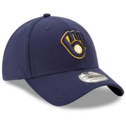 Men's Milwaukee Brewers New Era Navy Game Team Classic 39THIRTY Flex Hat -BigLeagueCaps Store mens new era navy milwaukee brewers game team classic 39thirty flex hat pi3753000 altimages ff 3753026 32e6dba409a5bcdd21cdalt3 full