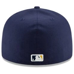 Men's Milwaukee Brewers New Era Navy Home Authentic Collection On-Field 59FIFTY Fitted Hat -BigLeagueCaps Store mens new era navy milwaukee brewers home authentic collection on field 59fifty fitted hat pi3750000 altimages ff 3750175 3f9da3609d41181227edalt4 full