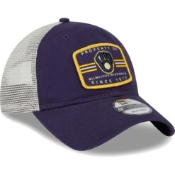 Men's Milwaukee Brewers New Era Navy Property Trucker 9TWENTY Snapback Hat -BigLeagueCaps Store mens new era navy milwaukee brewers property trucker 9twenty snapback hat ss5 p 5002961pv 3u egpszi69h8teq57vmz0sv 5qar8wdwgqjn8nq7wlfl