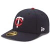 Men's Minnesota Twins New Era Navy Authentic Collection On Field Low Profile Home 59FIFTY Fitted Hat -BigLeagueCaps Store mens new era navy minnesota twins authentic collection on field low profile home 59fifty fitted hat pi2659000 ff 2659899 full