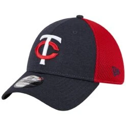 Men's Minnesota Twins New Era Navy Shadow Neo 39THIRTY Flex Hat