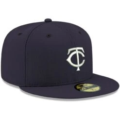 Men's Minnesota Twins New Era Navy White Logo 59FIFTY Fitted Hat -BigLeagueCaps Store mens new era navy minnesota twins white logo 59fifty fitted hat pi4208000 altimages ff 4208774 17895ade19d17eb11447alt3 full