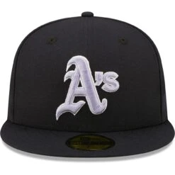 Men's Oakland Athletics New Era Navy 1973 World Series Lavender Undervisor 59FIFTY Fitted Hat -BigLeagueCaps Store mens new era navy oakland athletics 1973 world series lavender undervisor 59fifty fitted hat pi4858000 altimages ff 4858284 1245f34bdc1653fd3728alt2 full