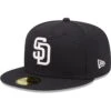 Men's San Diego Padres New Era Navy White Logo 59FIFTY Fitted Hat -BigLeagueCaps Store mens new era navy san diego padres white logo 59fifty fitted hat pi4693000 altimages ff 4693022 1ab42df7ba6847f00720alt1 full