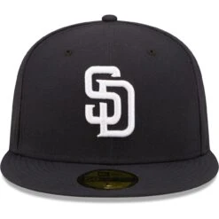 Men's San Diego Padres New Era Navy White Logo 59FIFTY Fitted Hat -BigLeagueCaps Store mens new era navy san diego padres white logo 59fifty fitted hat pi4693000 altimages ff 4693022 1ab42df7ba6847f00720alt2 full
