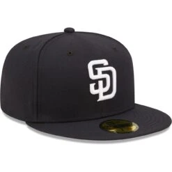 Men's San Diego Padres New Era Navy White Logo 59FIFTY Fitted Hat -BigLeagueCaps Store mens new era navy san diego padres white logo 59fifty fitted hat pi4693000 altimages ff 4693022 1ab42df7ba6847f00720alt3 full