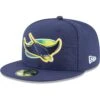 Men's Tampa Bay Rays New Era Navy Alternate Authentic Collection On-Field 59FIFTY Fitted Hat -BigLeagueCaps Store mens new era navy tampa bay rays alternate authentic collection on field 59fifty fitted hat pi3077000 altimages ff 3077937alt1 full