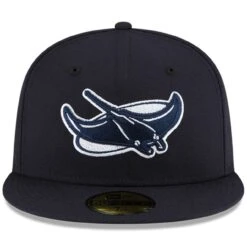 Men's Tampa Bay Rays New Era Navy FEATURE X MLB 59FIFTY Fitted Hat -BigLeagueCaps Store mens new era navy tampa bay rays feature x mlb 59fifty fitted hat ss5 p 200016438pv 2u eato3v0hqgtzeo0hygzpv 5ynhimzpvaixrwn9zsvj