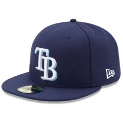 Men's Tampa Bay Rays New Era Navy Game Authentic Collection On-Field 59FIFTY Fitted Hat