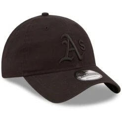 Men's Oakland Athletics New Era Black On Black Core Classic 2.0 9TWENTY Adjustable Hat -BigLeagueCaps Store mens new era oakland athletics black on black core classic 20 9twenty adjustable hat pi4417000 altimages ff 4417532 bb715dd8f1a48375debcalt3 full