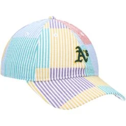 Men's Oakland Athletics New Era Seersucker 9TWENTY Adjustable Hat -BigLeagueCaps Store mens new era oakland athletics seersucker 9twenty adjustable hat pi3943000 altimages ff 3943303 8f7fb417b8555565f29dalt3 full
