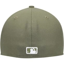 Men's Milwaukee Brewers New Era Olive White Logo 59FIFTY Fitted Hat -BigLeagueCaps Store mens new era olive milwaukee brewers white logo 59fifty fitted hat pi4208000 altimages ff 4208704 495842fcced4a2bc0f6ealt4 full