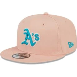 Men's Oakland Athletics New Era Pink Sky Aqua Undervisor 9FIFTY Snapback Hat -BigLeagueCaps Store mens new era pink oakland athletics sky aqua undervisor 9fifty snapback hat ss5 p 200015889pv 3u x3begzz9pcwz3hvgs41jv 0vzco4uxhanfkyipve2f