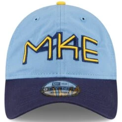 Men's Milwaukee Brewers New Era Powder Blue 2022 City Connect 9TWENTY Adjustable Hat -BigLeagueCaps Store mens new era powder blue milwaukee brewers 2022 city connect 9twenty adjustable hat pi4464000 altimages ff 4464395 641cc2a7c90ce70ee7eaalt2 full