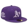 Men's Oakland Athletics New Era Purple Lavender Undervisor 59FIFTY Fitted Hat -BigLeagueCaps Store mens new era purple oakland athletics lavender undervisor 59fifty fitted hat ss5 p 4784197pv 1u wapuhfdzpbaaxlf0n3udv plovzkp0g3stqcv6mxp6