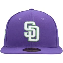 Men's San Diego Padres New Era Purple Lime Side Patch 59FIFTY Fitted Hat -BigLeagueCaps Store mens new era purple san diego padres lime side patch 59fifty fitted hat ss5 p 200003616pv 2u uc9uyn7j1dlrgxwmsa1xv hk8wgqoywhnztdylkccg