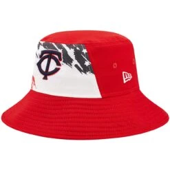 Men's Minnesota Twins New Era Red 2022 4th Of July Bucket Hat