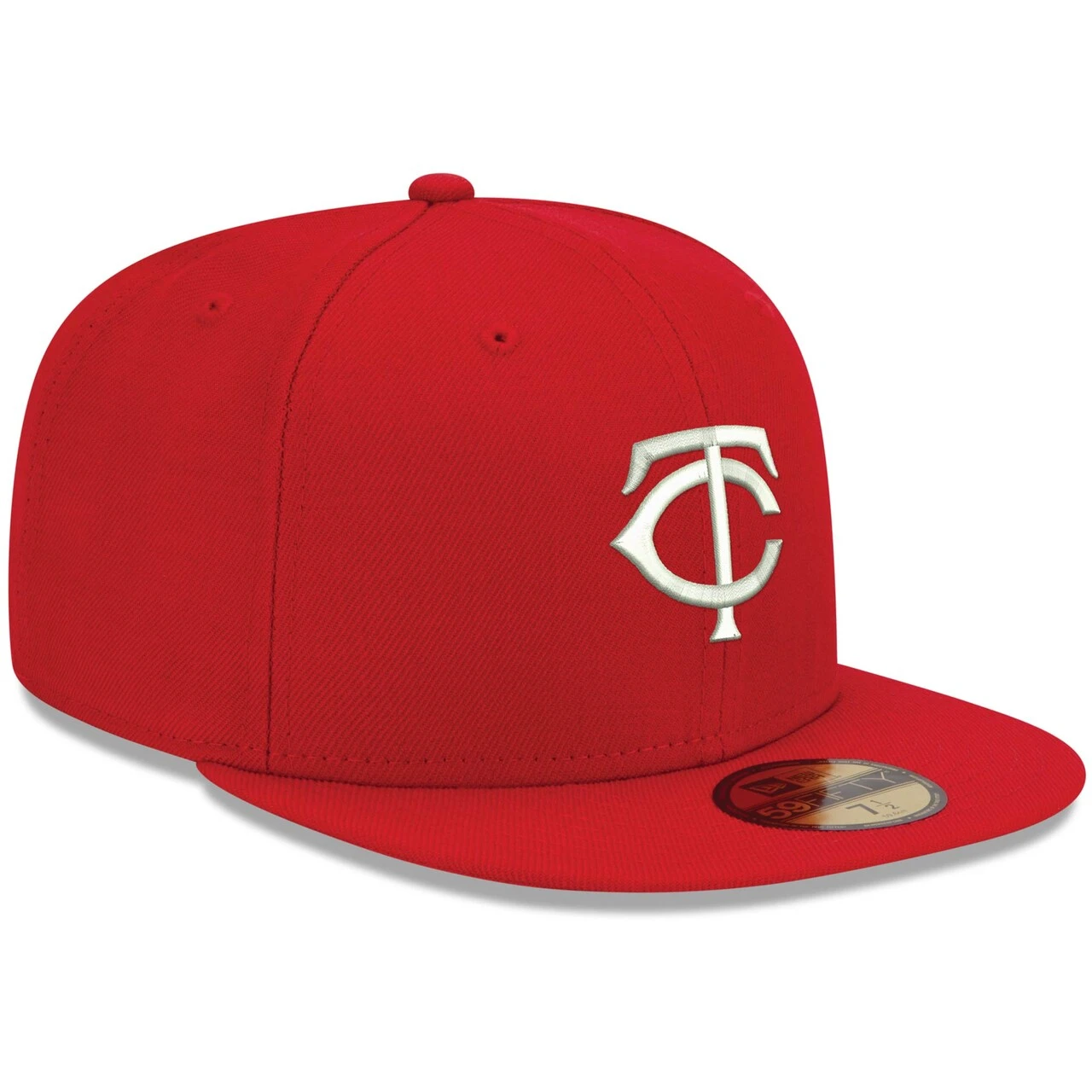 Men's Minnesota Twins New Era Red White Logo 59FIFTY Fitted Hat 5 Men's Minnesota Twins New Era Red White Logo 59FIFTY Fitted Hat - Image 3