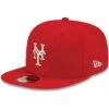 Men's New York Mets New Era Red White Logo 59FIFTY Fitted Hat -BigLeagueCaps Store mens new era red new york mets white logo 59fifty fitted hat pi4208000 altimages ff 4208749 a1b4e400f90dbff11031alt1 full