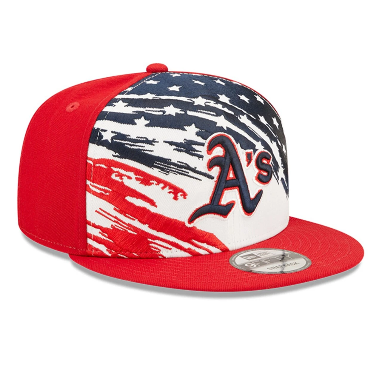 Men's Oakland Athletics New Era Red 2022 4th Of July 9FIFTY Snapback Adjustable Hat 5 Men's Oakland Athletics New Era Red 2022 4th Of July 9FIFTY Snapback Adjustable Hat - Image 3