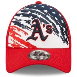 Men's Oakland Athletics New Era Red 2022 4th Of July 9FORTY Snapback Adjustable Hat -BigLeagueCaps Store mens new era red oakland athletics 2022 4th of july 9forty snapback adjustable hat pi4533000 altimages ff 4533108 fd3c9e746b25b27521fbalt2 full