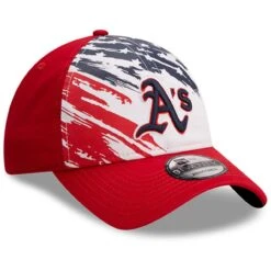 Men's Oakland Athletics New Era Red 2022 4th Of July 9TWENTY Adjustable Hat -BigLeagueCaps Store mens new era red oakland athletics 2022 4th of july 9twenty adjustable hat pi4533000 altimages ff 4533149 a28aae837a48445e29a0alt3 full
