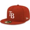 Men's Tampa Bay Rays New Era Red White Logo 59FIFTY Fitted Hat -BigLeagueCaps Store mens new era red tampa bay rays white logo 59fifty fitted hat pi4208000 altimages ff 4208712 d74370f4404190fdcee4alt1 full