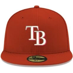 Men's Tampa Bay Rays New Era Red White Logo 59FIFTY Fitted Hat -BigLeagueCaps Store mens new era red tampa bay rays white logo 59fifty fitted hat pi4208000 altimages ff 4208712 d74370f4404190fdcee4alt2 full