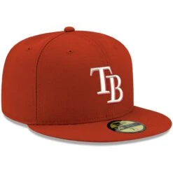 Men's Tampa Bay Rays New Era Red White Logo 59FIFTY Fitted Hat -BigLeagueCaps Store mens new era red tampa bay rays white logo 59fifty fitted hat pi4208000 altimages ff 4208712 d74370f4404190fdcee4alt3 full