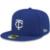 Men's Minnesota Twins New Era Royal White Logo 59FIFTY Fitted Hat -BigLeagueCaps Store mens new era royal minnesota twins white logo 59fifty fitted hat pi4208000 altimages ff 4208734 55ad65cddb4d9b68b341alt1 full