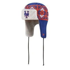 Men's New York Mets New Era Royal Knit Trapper Hat