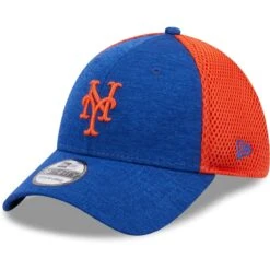 Men's New York Mets New Era Royal Shadow Neo 39THIRTY Flex Hat