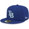 Men's Tampa Bay Rays New Era Royal White Logo 59FIFTY Fitted Hat -BigLeagueCaps Store mens new era royal tampa bay rays white logo 59fifty fitted hat pi4208000 altimages ff 4208742 8de0b59336df893ad100alt1 full