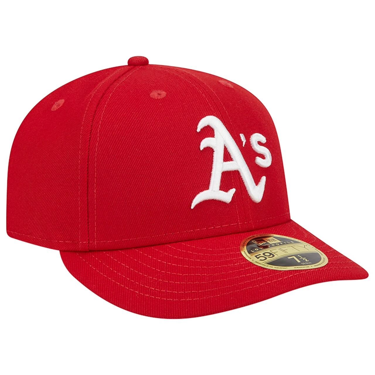 Men's Oakland Athletics New Era Scarlet Low Profile 59FIFTY Fitted Hat 5 Men's Oakland Athletics New Era Scarlet Low Profile 59FIFTY Fitted Hat - Image 3
