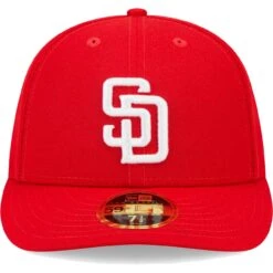 Men's San Diego Padres New Era Scarlet Low Profile 59FIFTY Fitted Hat -BigLeagueCaps Store mens new era scarlet san diego padres low profile 59fifty fitted hat ss5 p 200023027pv 2u b19ap6w1rom6csskuux2v 3yyydjn8zva6ljxdiqnx