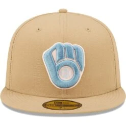 Men's Milwaukee Brewers New Era Tan 2002 MLB All-Star Game Sky Blue Undervisor 59FIFTY Fitted Hat -BigLeagueCaps Store mens new era tan milwaukee brewers 2002 mlb all star game sky blue undervisor 59fifty fitted hat ss5 p 4734526pv 2u 8tbjwgbjhpf60akwerdrv czktstsjovb5pepqehmf
