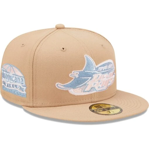 Men's Tampa Bay Rays New Era Tan Tropicana Field Sky Blue Undervisor 59FIFTY Fitted Hat -BigLeagueCaps Store mens new era tan tampa bay rays tropicana field sky blue undervisor 59fifty fitted hat ss5 p 4734510pv 1u mxkuznwmx9a3v4r5v53pv drjmzkg3v6t3o2ohs38m