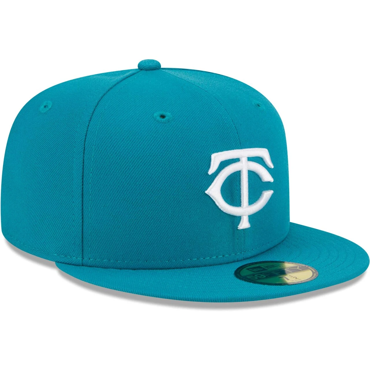 Men's Minnesota Twins New Era Turquoise 59FIFTY Fitted Hat 5 Men's Minnesota Twins New Era Turquoise 59FIFTY Fitted Hat - Image 3
