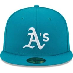 Men's Oakland Athletics New Era Turquoise 59FIFTY Fitted Hat -BigLeagueCaps Store mens new era turquoise oakland athletics 59fifty fitted hat ss5 p 4919288pv 2u wvrueh2nyoek2tltekttv okqjobmuzhkr042x017q