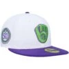Men's Milwaukee Brewers New Era White 50th Anniversary Side Patch 59FIFTY Fitted Hat -BigLeagueCaps Store mens new era white milwaukee brewers 50th anniversary side patch 59fifty fitted hat ss5 p 200003689pv 1u 98wzhifp2lg3lxbubfv8v zycnccxtfcb1jc4fr9ub